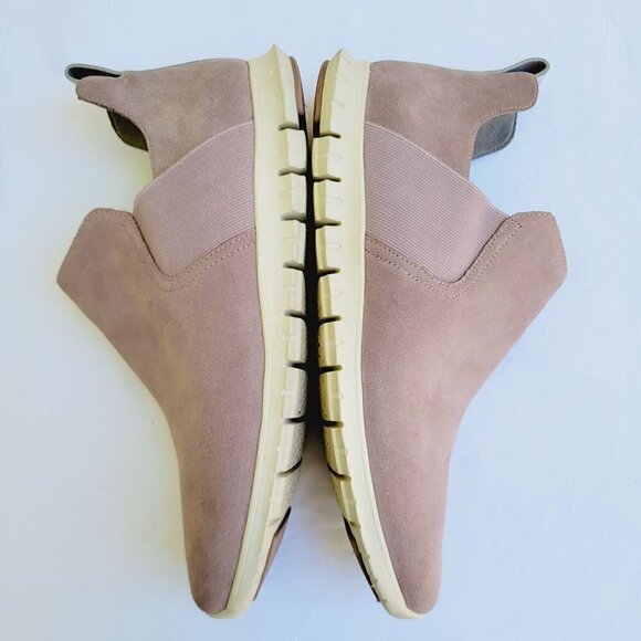 Cole Haan Women's Pink Twilight Mauve Zerogrand Slip-on Suede Boots - size 9 B - Picture 7 of 9